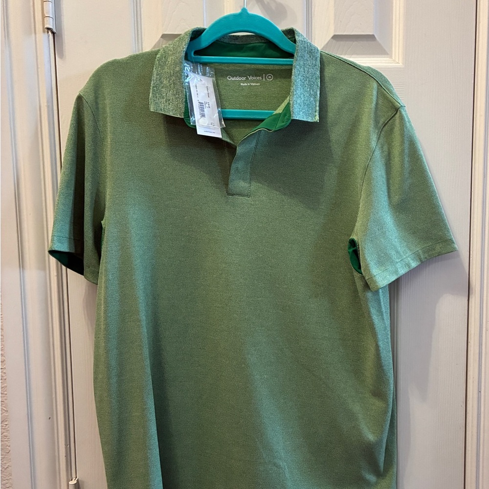 Outdoor Voices Men's Polo in Green